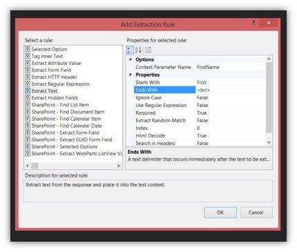 How To Add Extraction Rules in Visual Studio 2013
