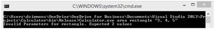 Incorrect number of parameters for rectangle