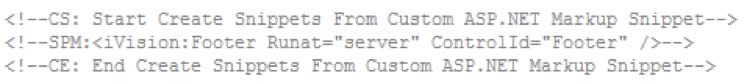 Custom ASP.NET Markup snippet